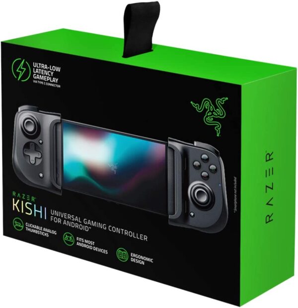 Razer Kishi for Android - Smartphone Gaming Controller (USB-C Connection, Ergonomic Design, Individual Fit for Mobile Phones, Analog Stick, Ultra Low Latency) Black - Image 4