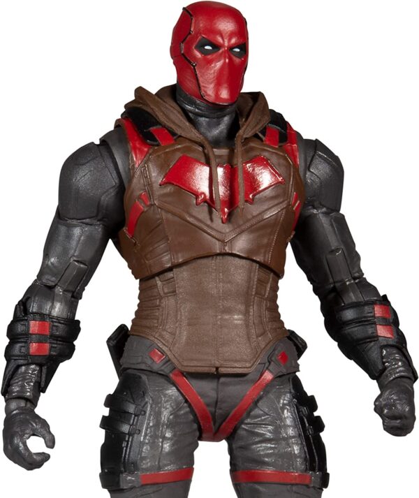 McFarlane Toys, DC Gaming 7-inch Red Hood Action Figure with 22 Moving Parts, Collectible DC Gotham Knights Game Figure with Stand Base and Unique Collectible Character Card – Ages 12+ - Image 3
