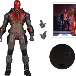 McFarlane Toys, DC Gaming 7-inch Red Hood Action Figure with 22 Moving Parts, Collectible DC Gotham Knights Game Figure with Stand Base and Unique Collectible Character Card – Ages 12+