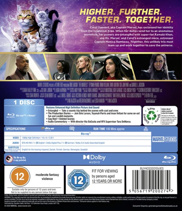Marvel Studio's The Marvels [Blu-ray] [Region Free] - Image 2