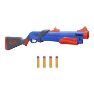 Nerf Fortnite Pump SG Blaster Pump Action Blaster Breech Loader 4 Nerf Mega Darts for Kids, Teens and Adults