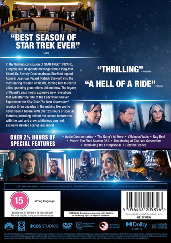 Star Trek: Picard - Season Three [DVD] - Image 3